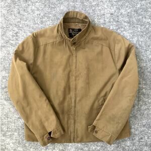 Vintage Oakbrook Sportswear Jacket Sears Perma Prest Beige Sherpa Lined 44R Coat